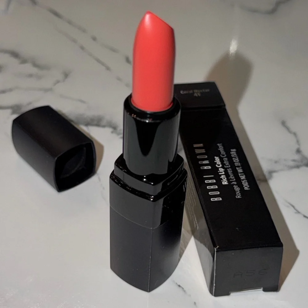 Bobbi Brown Coral nectar rich Lip Color lipstick full size